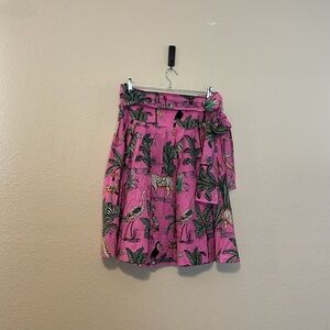 Mary Marshmallow Jungle Animal‎ Print Wrap Skirt One Size
